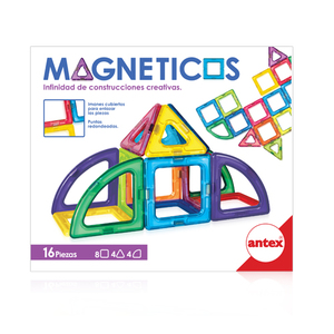 Magneticos 16 Piezas Construcciones Creativas Antex