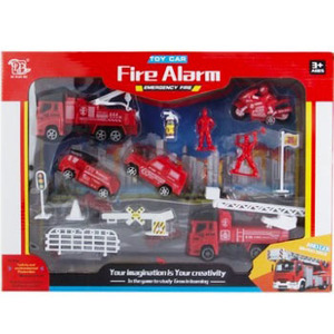 Set Bomberos Grande  Fire Alarm Autos Motos Camiones Emergency Fire