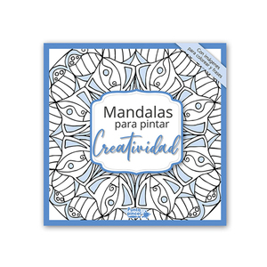 Mini Librito de Mandalas, ideal para Colorear imágenes y frases de CREATIVIDAD